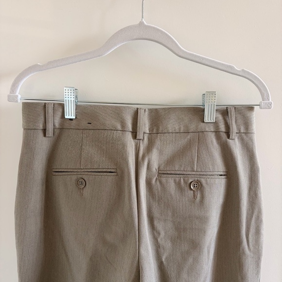 Express Editor Light Taupe Pinstripe Dress Pants - Picture 7 of 7